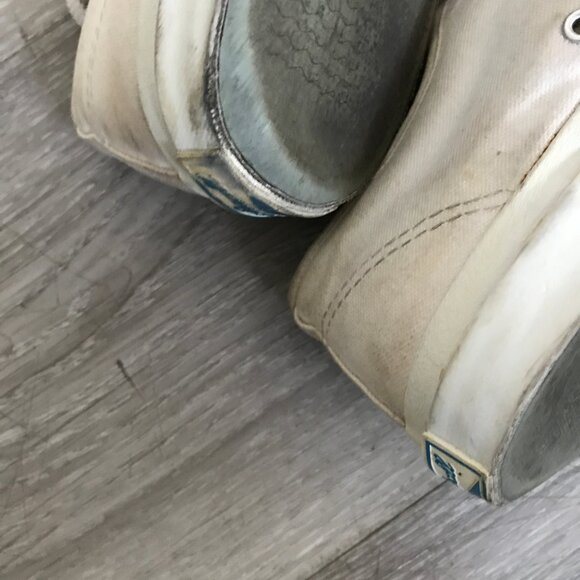 VTG JACK PURCELL CONVERSE ADULT SNEAKERS WHITE CANVAS BOAT SHOES WOMENS 8.5 - Picture 11 of 11
